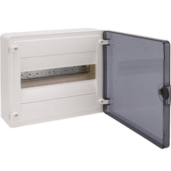 Hager Surface Enclosure 12 M Transparent Door