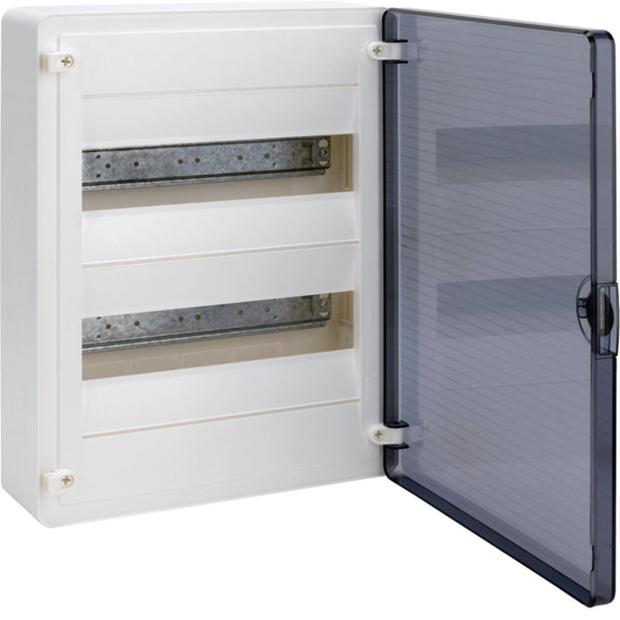 Hager Surface Enclosure 24 M Transparent Door