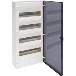 Hager Surface Enclosure 48 M Transparent Door
