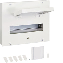Hager Distribution Board Surface Metal 9M c/w 7.5M Cover
