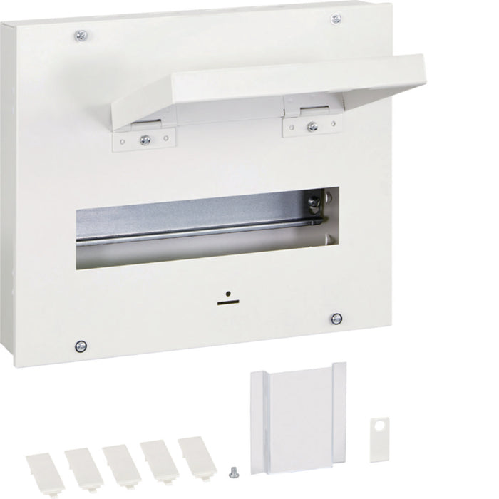 Hager Distribution Board Surface Metal 9M c/w 7.5M Cover