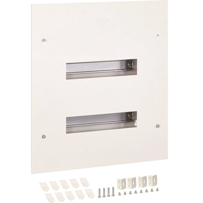 Hager Loadcentre 24 Pole 2 Row Flush Metal