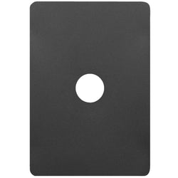 Hager Allure 1 Gang Switch Plate Matt Black