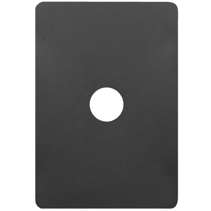 Hager Allure 1 Gang Switch Plate Matt Black