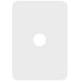 Hager Allure 1 Gang Switch Plate Matt White