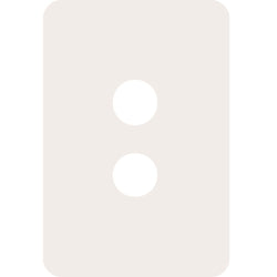 Hager Allure 2 Gang Switch Plate