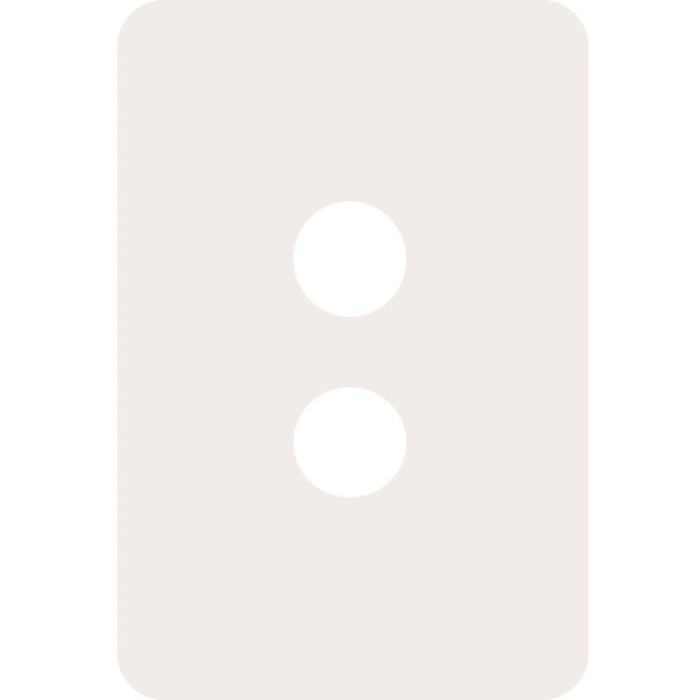Hager Allure 2 Gang Switch Plate Matt White