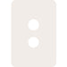 Hager Allure 2 Gang Switch Plate Matt White