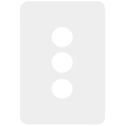 Hager Allure 3 Gang Switch Plate