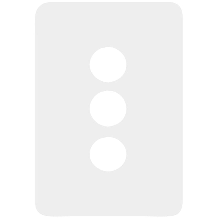 Hager Allure 3 Gang Switch Plate