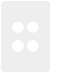 Hager Allure 4 Gang Switch Plate