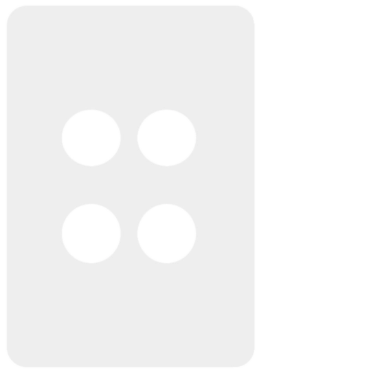 Hager Allure 4 Gang Switch Plate