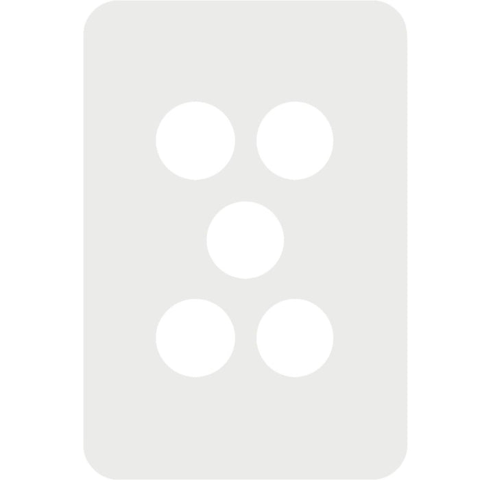 Hager Allure 5 Gang Switch Plate