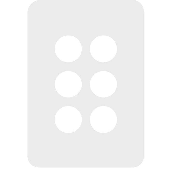 Hager Allure 6 Gang Switch Plate