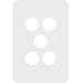 Hager Allure 5 Gang Switch Plate Matt White