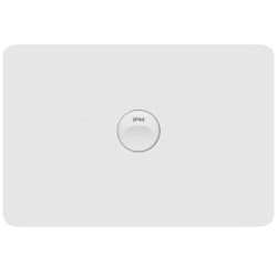 Hager Allure 1 Gang IP44 Plate Horizontal Matt White