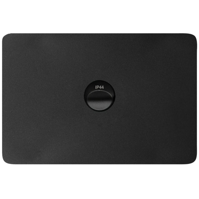 Hager Allure 1 Gang IP44 Plate Horizontal Matt Black