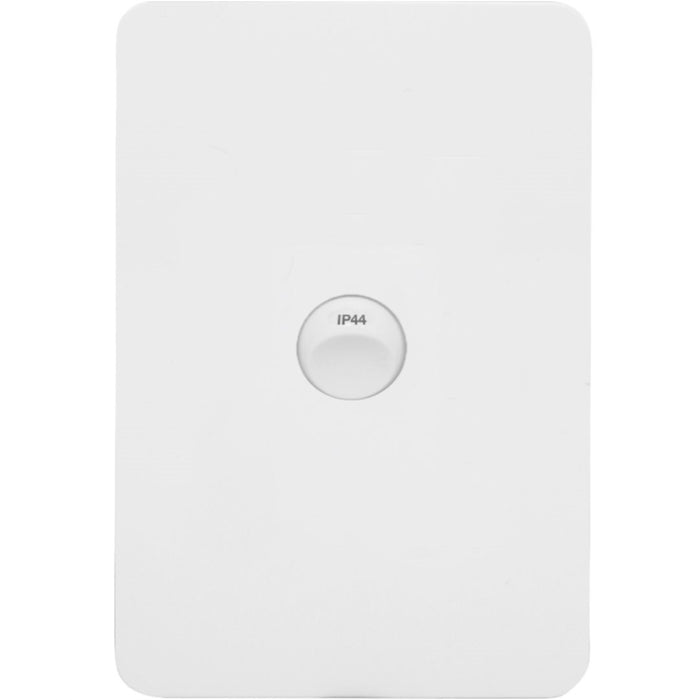 Hager Allure 1 Gang IP44 Plate Vertical