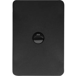 Hager Allure 1 Gang IP44 Plate Vertical Matt Black