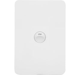 Hager Allure 1 Gang IP44 Plate Vertical Matt White