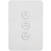Hager Allure 3 Gang IP44 Plate Vertical