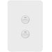 Hager Allure 2 Gang IP44 Plate Vertical Matt White