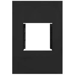 Hager Finesse Accommodation Plate 2 Mod Matt Black
