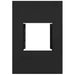 Hager Finesse Accommodation Plate 2 Mod Matt Black