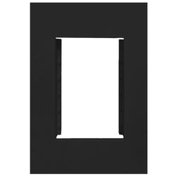 Hager Finesse Accommodation Plate 3 Mod Matt Black