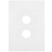 Hager Finesse 2 Gang Switch Plate Matt White