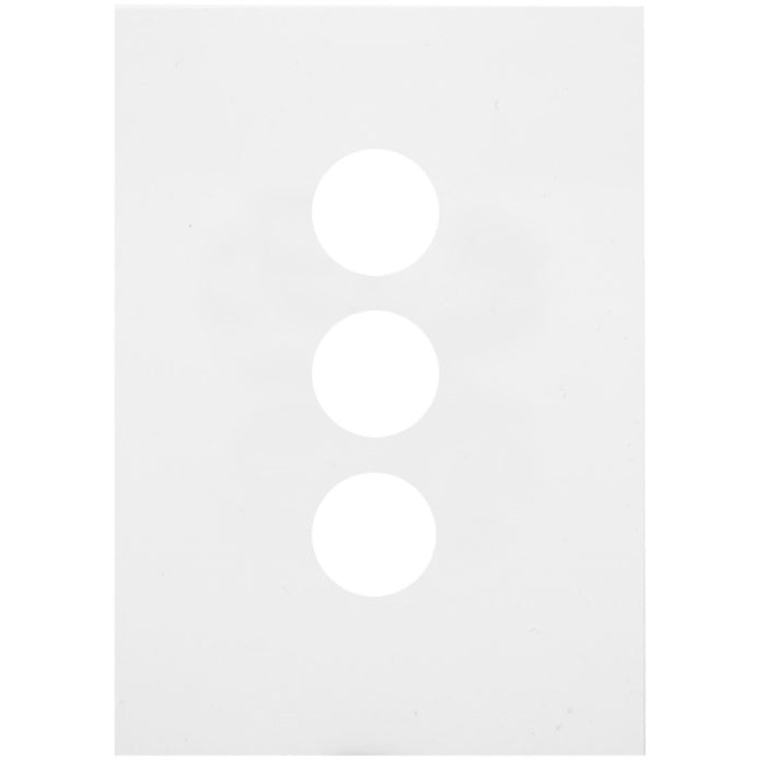 Hager Finesse 3 Gang Switch Plate
