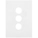 Hager Finesse 3 Gang Switch Plate
