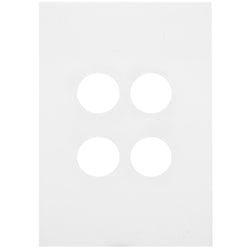 Hager Finesse 4 Gang Switch Plate