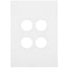 Hager Finesse 4 Gang Switch Plate