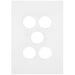 Hager Finesse 5 Gang Switch Plate