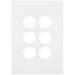 Hager Finesse 6 Gang Switch Plate