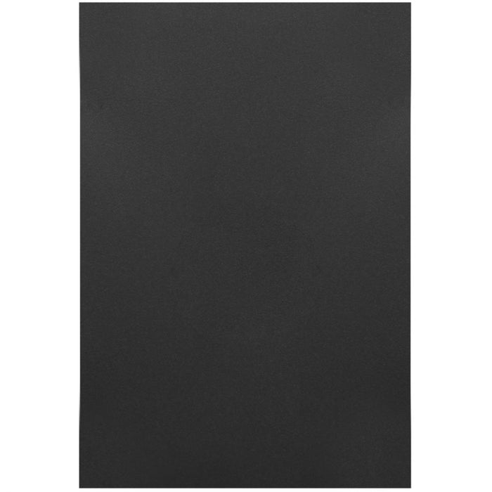 Hager Finesse Blank Plate - Horizontal Matt Black