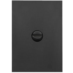 Hager Finesse 1 Gang Switch Plate c/w Mechs Matt Black