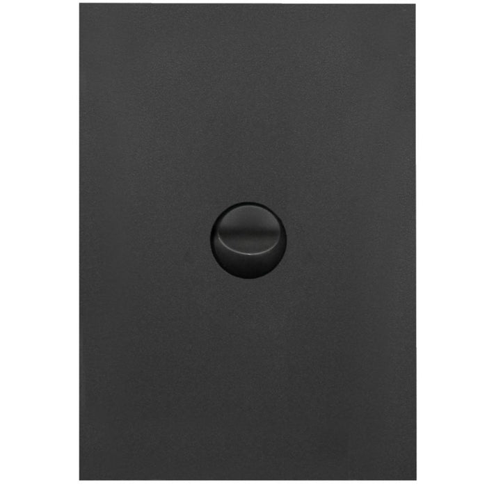 Hager Finesse 1 Gang Switch Plate c/w Mechs Matt Black