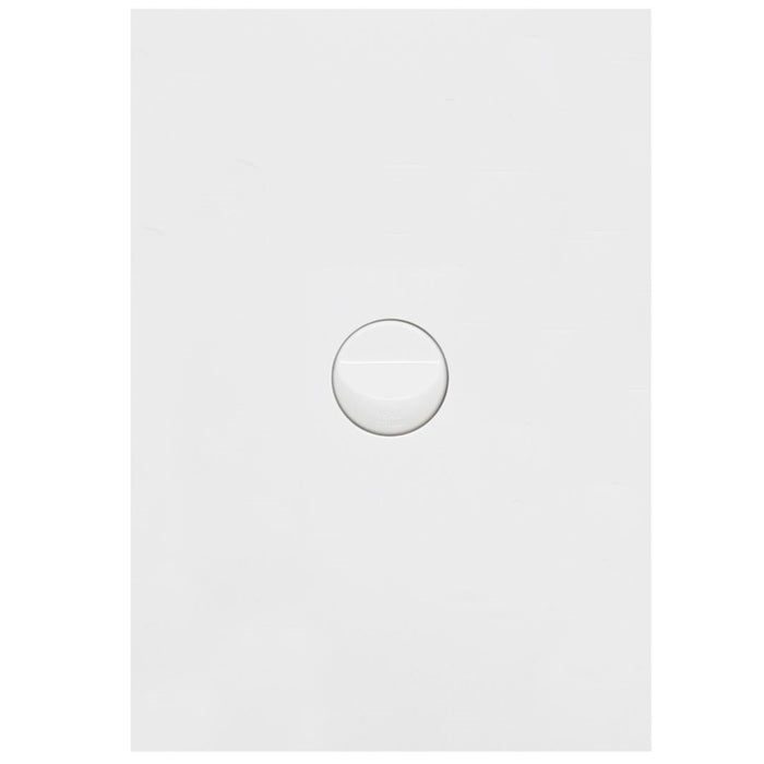 Hager Finesse 1 Gang Switch Plate c/w Mechs Matt White
