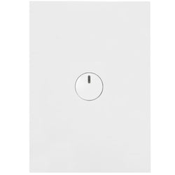 Hager Finesse 1 Gang Switch c/w 240V Push Button Mech Matt White