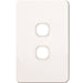 Hager Silhouette 2 Gang Hybrid Switch Plate