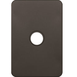 Hager Silhouette 1G Switch Plate No Mech Matt Black