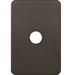 Hager Silhouette 1G Switch Plate No Mech Matt Black