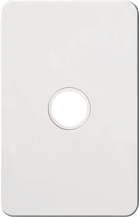 Hager Silhouette 1G Switch Plate No Mech Matt White