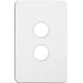 Hager Silhouette 2G Switch Plate No Mech