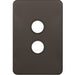 Hager Silhouette 2G Switch Plate No Mech Matt Black