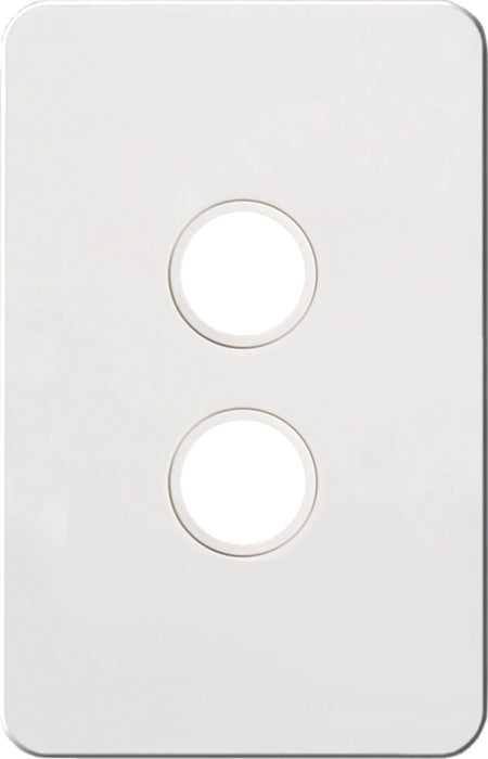 Hager Silhouette 2G Switch Plate No Mech Matt White