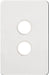 Hager Silhouette 2G Switch Plate No Mech Matt White