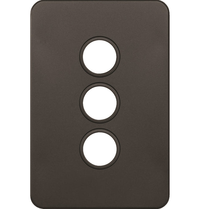 Hager Silhouette 3G Switch Plate No Mech Matt Black